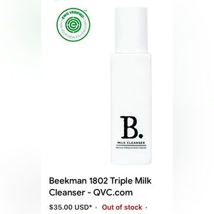 BEEKMAN 1802 Triple Milk Formula Milk Cleanser   4.0 fl oz / 118 ml